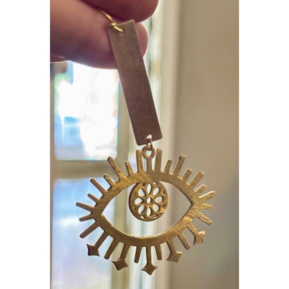 Handmade Eye Statement Earrings by Mississippi Artisan Jennifer Thames - Picture 4 of 4